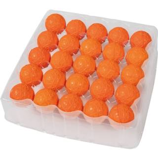 👉 Kunststof Color-Oranje oranje One Size Happy People reserveballen Powerball Blaster 25 stuks 2 cm 4008332168012