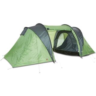 👉 Tunneltent groen grijs polyester One Size Color-Groen Happy People 4-persoons 420 cm groen/grijs 4008332789309