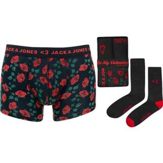 👉 Jack & Jones be my valentine giftbox 3P boxer & socks zwart