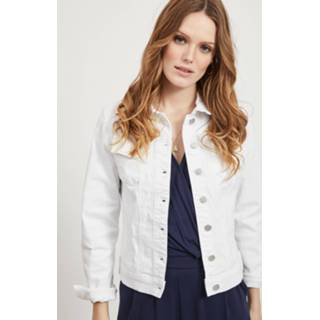 👉 Katoen XS jassen vrouwen wit Vila Vishow denim jacket noos 5713782797727
