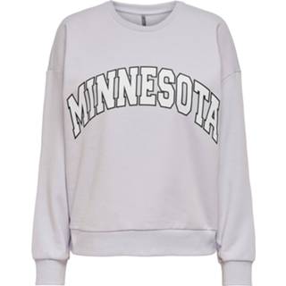 👉 Polyester l truien vrouwen paars Only Onldreamer life l/s oneck frontprin 5715215141558 5715113508170