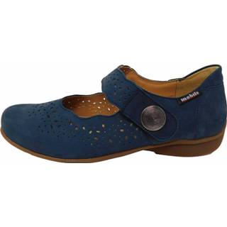 👉 Ballerina's nubuck blauw Mephisto Ballerinas 3597435804954