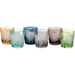 👉 Drinkglas glas active Pols Potten Drinkglazen Tumbler Peony (set van 6) 8718142026995