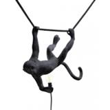 👉 Hanglamp zwart polyresin active Seletti Monkey Swing Black 8008215149165