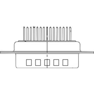 👉 D-sub connector goud Molex 1731090121 FCT Standard-Density Connector, Male, Straight, PCB Through Hole, Gold Plating, 200 Mating Cycles, 9 Circuits 2050007096481