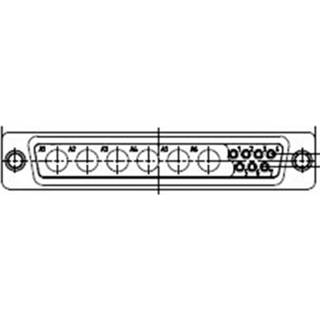 👉 D-sub connector goud Molex 1731070153 FCT Mixed Layout Connector, Female, Straight, Solder Cup, Gold over Nickel Phosphorus Plating, Tin-plated Shell without Dimples, 4-40 2050007096368