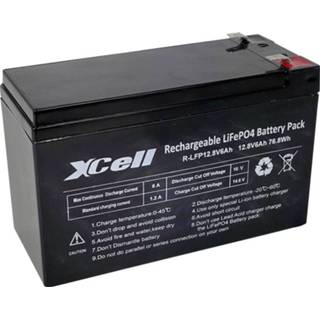 👉 Oplaadbare batterij XCell 12.8-6 Speciale LiFePo-blok Platte stekker LiFePO4 12.8 V 6000 mAh