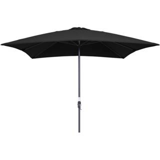 👉 Parasol zwart polyester Garden Impressions - Lotus 250x250 8713002112801