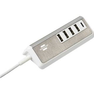 👉 Brennenstuhl 1508230 USB-oplader Binnen 5 x USB, USB-C bus (Power Delivery) 4007123672295
