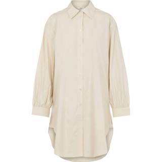 👉 Longshirt katoen l vrouwen ecru Object Objalmas l/s long shirt 113 .c 5713785858852 5713785858845