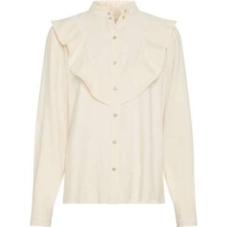 👉 Blous viscose vrouwen ecru Fabienne Chapot Twilly blouse creme brullee 8719561190038
