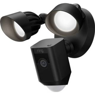 👉 Floodlight zwart Ring Cam Wired Plus Black 8SF1P1-BEU0 IP Bewakingscamera WiFi 1920 x 1080 Pixel