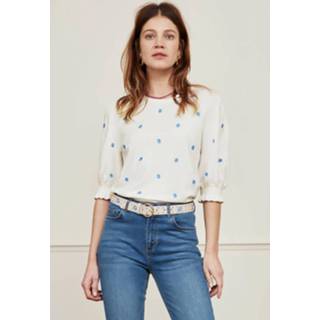 👉 Short sleeve polyester l vrouwen wit Fabienne Chapot Clt-136-pul-ss22 jolly pullover 8719561192223