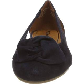 👉 Ballerina's nubuck blauw Tamaris Ballerinas 4059253125134