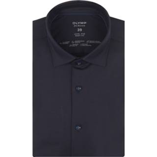 👉 Overhemd male blauw Olymp 24/7 level 5 body fit met lange mouwen 4063402319251