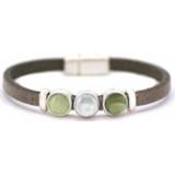 👉 Qoss Grijze Armband Milo Groen - Maat S