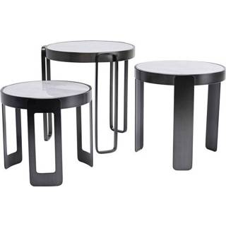 👉 Salontafel zwart active Kare Perelli Black (set van 3) 4025621861553