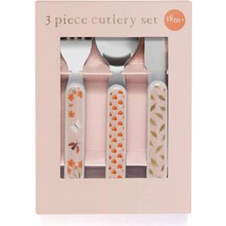 👉 Bestekset roze Petit Monkey animal cradle pink 8719244226139