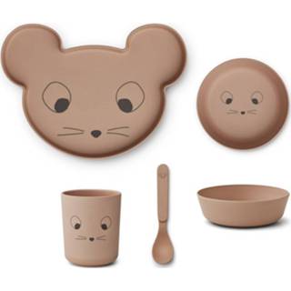 👉 Kinderservies siliconen active kinderen Liewood brody - mouse pale tuscany 5713370476331