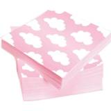 Servet licht roze baby's Servetten 33x33cm babygirl 8711319374608 2900053034015