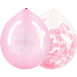 Ballon vrouwen roze meisjes Prénatal ballonnen meisje 6 stuks 8711319906359