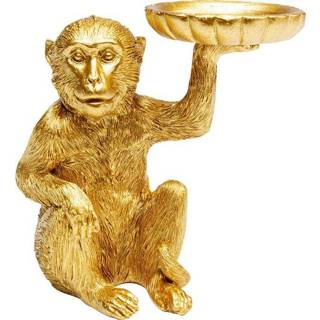 👉 Waxinelichthouder goud polyresin active Kare Monkey Gold 11cm 4025621534914