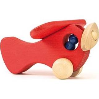 👉 Vliegtuig rood hout stuks Ostheimer Voertuigen mannen met 1 mannetje 4035198002754