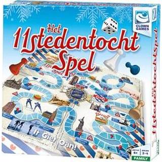 👉 Stuks gezelschapsspellen Clown Games Het Elfstedentochtspel 8712051093871