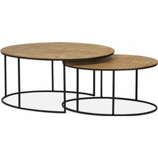 👉 Salontafel (set 2 stuks) Groesbeek Naturel