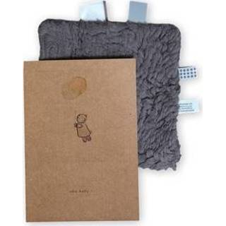 👉 Knuffeldoek grijs stuks Snoozebaby Giftset Knuffeldoekje & Geboortekaartje - Storm Grey 8719743857438