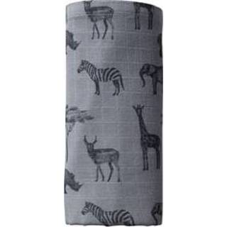 👉 Wikkeldoek grijs stuks Snoozebaby Dekentjes Organische Safari Grey - 80x80 cm 8719743858183