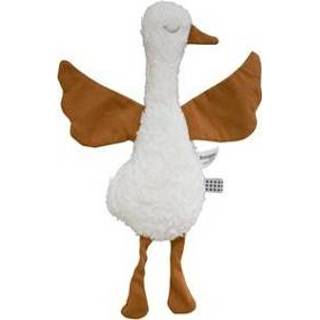 👉 Knuffel wit stuks Snoozebaby Knuffels Eendje Diddy Duck Off White - 30 cm 8719743857582