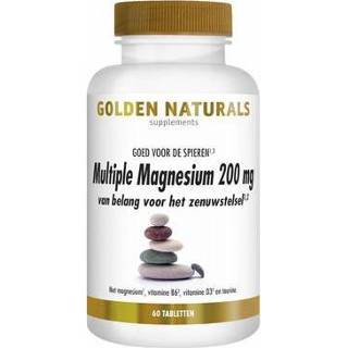 👉 Magnesium Golden Naturals Multiple 200 mg 60vc 8718164647604