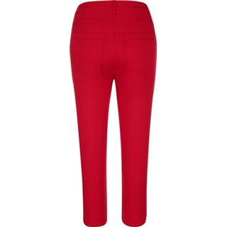 👉 Rood vrouwen effen Capribroek Relaxed by Toni 4062796389765
