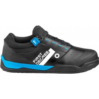 👉 Fiets schoenen uniseks zwart grijs FIRST DEGREE - F1 Fietsschoenen maat 12,5, zwart/grijs 9008312442342