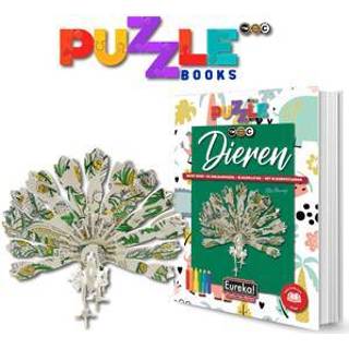 👉 Puzzelboek stuks educatieve boeken Eureka 3D Puzzle Books Kleur- en - Dieren 9780994390974