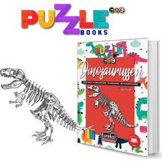 👉 Puzzelboek Eureka 3D Puzzle Books Kleur- en - Dinosaurussen 9780987128133