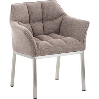 👉 Vergaderstoel RVS stof active Eetkamer - Sarpsborg RVS, Terrabruin 8720526199959