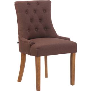 👉 Bezoekersstoel bruin stof active Eetkamer - Kinnula LA, 8720526191885