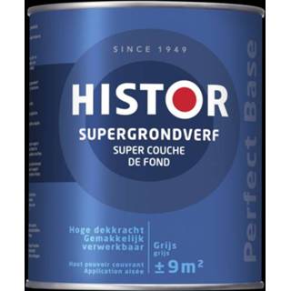 👉 Supergrondverf grijs Histor Perfect Base - 8716242650287
