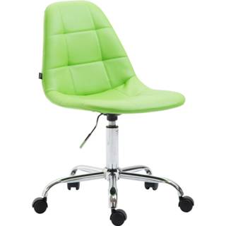 👉 Bureau stoel kunstleer active groen Bureaustoel - Werkkruk Rusko Kunstleer, 8720526189622