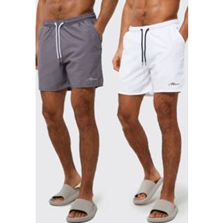 👉 Recycled mannen Man Signature 2 Pack Mid Swim Shorts