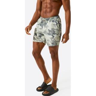 Gerecyclede Middellange Camo Zwembroek, Light Grey