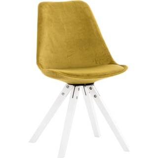 👉 Vergaderstoel geel active Bezoekers - Stevns Velvet Square legs W, 8720526191403