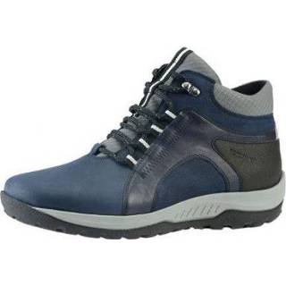 👉 Leer damesschoenen vrouwen blauw Hartjes Walker boot