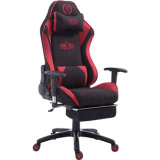 👉 Bureau stoel stof active rood zwart Racing Gaming Bureaustoel Kerava V1 met Voetensteun, Zwart/Rood 8720526187260