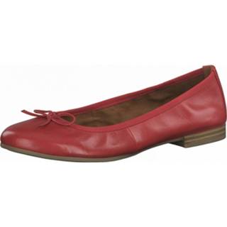 👉 Ballerina's glad leer rood Tamaris Ballerinas 4064194101055