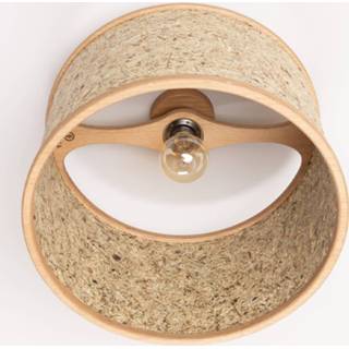 👉 Plafondlamp eiken natuur ALMUT 2610 Ø 25cm, hooi puur