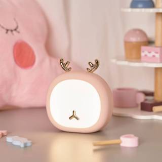 👉 Nachtlamp roze Pauleen Night Deer LED nachtlamp, USB, CCT