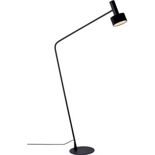 👉 Vloerlamp zwart fluwelen Arietta met kap,